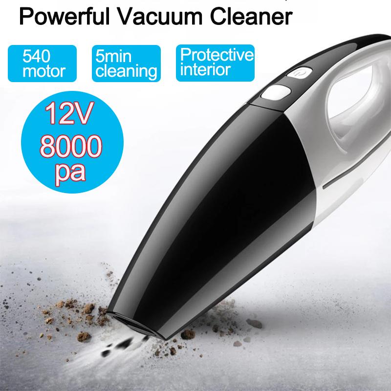 Portable Handheld Universal Serial Bus Rechargeable Car Vacuum High Power Cordless Car Vacuum Cleaner Wet And Dry 12V -