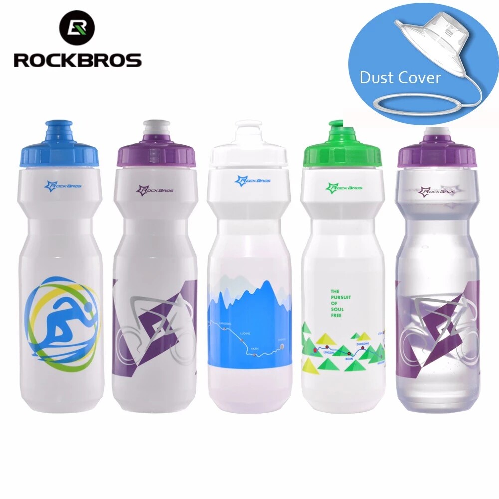ROCKBROS 750/600ML Cycling Bike Water Bottle Bicycle Portable Water Bottle Plastic Outdoor Sports