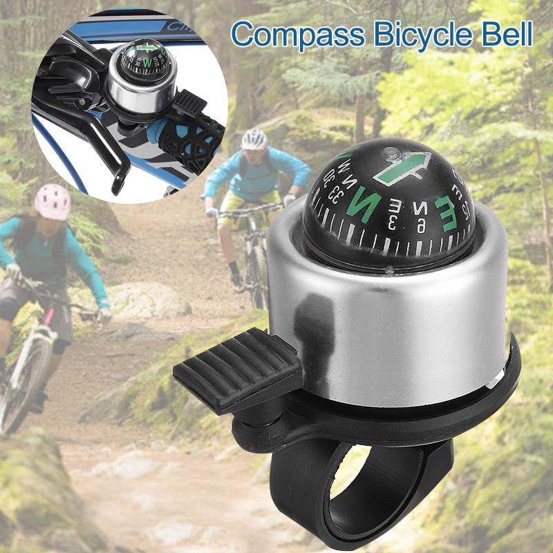 Compass Bell HOT SELL Bicycle Bell Mountain Bike Bell Sound Crisp Bicycle Aluminum Suitable For The Handlebar Less Than 22mm Mounts To Most Handlebars-Not Specified