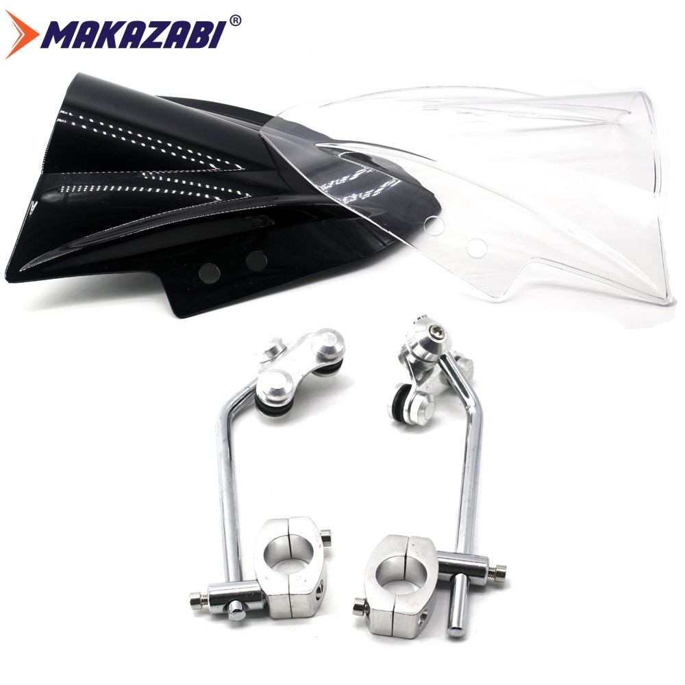 For Honda CB250R CB500F CB650F CBR250R CBR500R NC750X KTM Duke 390 Duke 200 RC 250 RC 390 RC 200 duke 250 bajaj pulsar RS 200 Aluminum Adjustable Bracket Motorcycle Windshield WindScreen Viser VIsor Front Glass Motorcycle Accessories