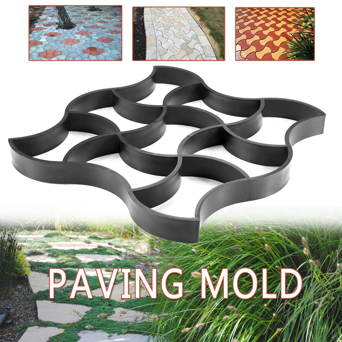 Garden Walk New Maker Paving Mould Driveway Brick Patio Concrete Slabs DIY -