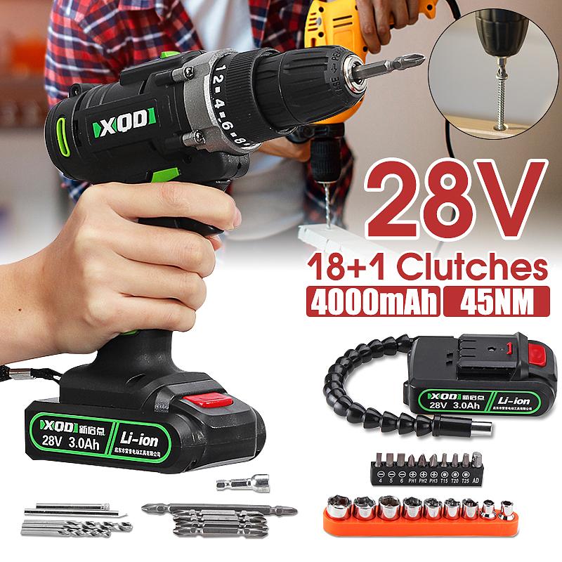 12V/24V/28V/36V Heavy New Duty Cordless Drill Brushless Impact Wrench With Battery -