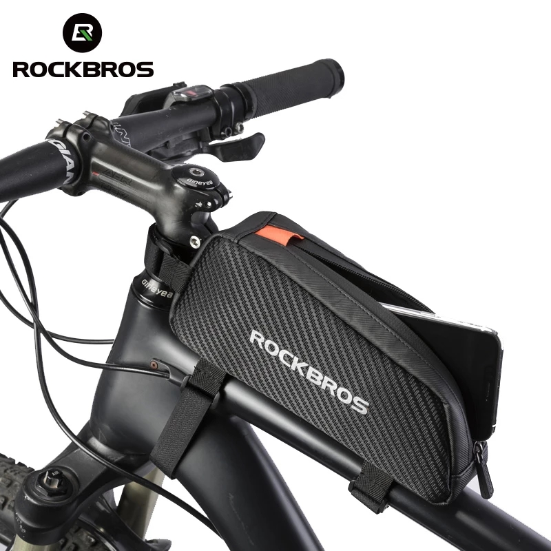 ROCKBROS Bike Bag Top Tube Bag Floating Installation Method Cycling Saddlebags Bicycle Pannier Bag Large Capacity Equipment