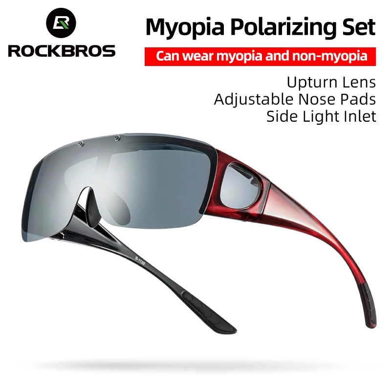 ROCKBROS HD Cycling Sunglasses Polarized Anti-UV MTB Shades Ultralight Photochromic Unisex Road Bicycle Glasses