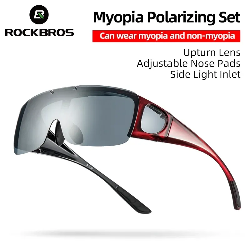 ROCKBROS HD Cycling Sunglasses Polarized Anti-UV MTB Shades Ultralight Photochromic Unisex Road Bicycle Glasses