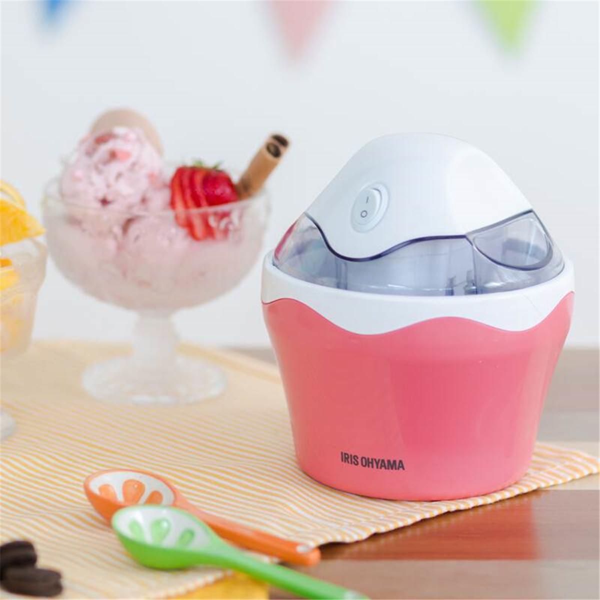 0.5 Litre Mini Ice Cream Maker Sorbet Frozen Yoghurt Machine Dessert Bowl - Strawberry powder