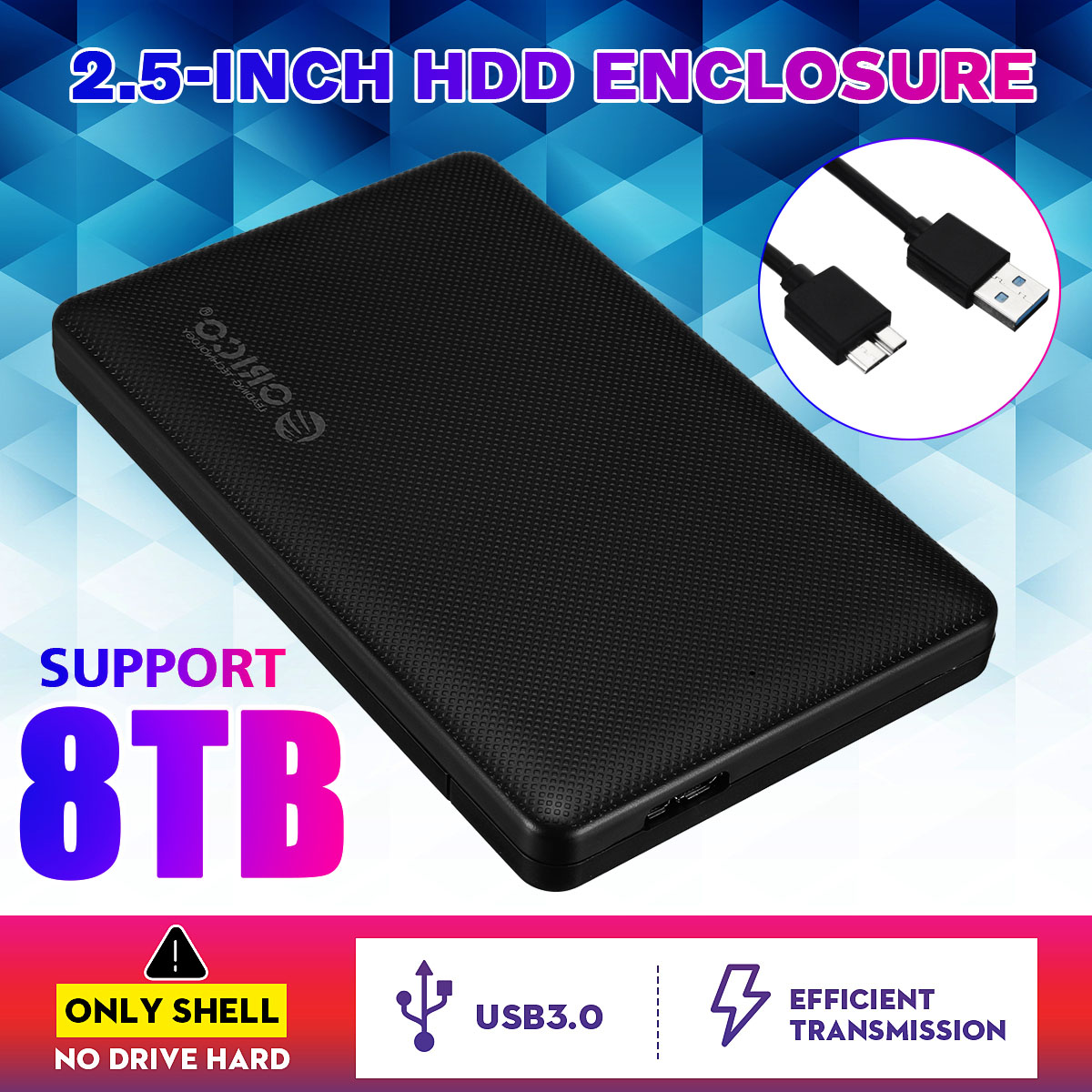 External 2.5'' Portable 8 TB Mobile Hard Drive Disk Storage 3.0 High Speed -