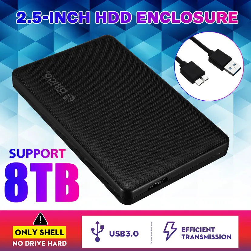 External 2.5'' Portable 8 TB Mobile Hard Drive Disk Storage 3.0 High Speed -