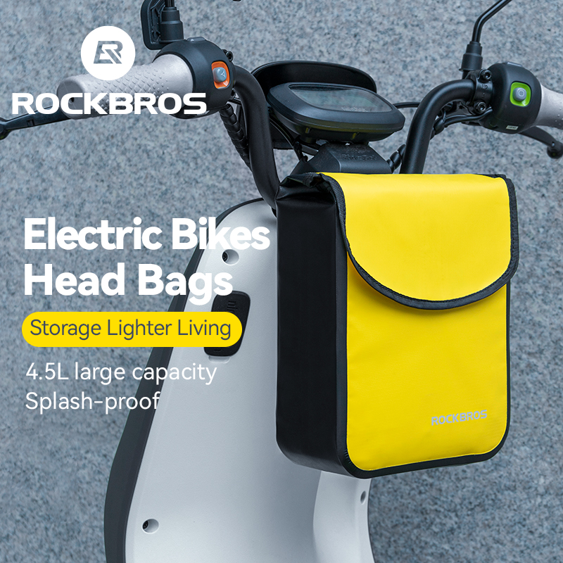 ROCKBROS Bicycle Bag Bike Frame Bag Front Tube Pocket Shoulder Pack Waterproof Handlebar Bag