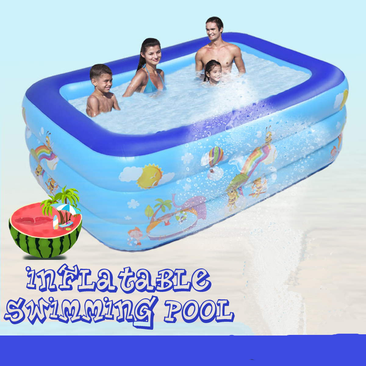 Child Family New Swimming Pool Garden Outdoor Summer Inflatable Kids Paddling Pools - 1.2M