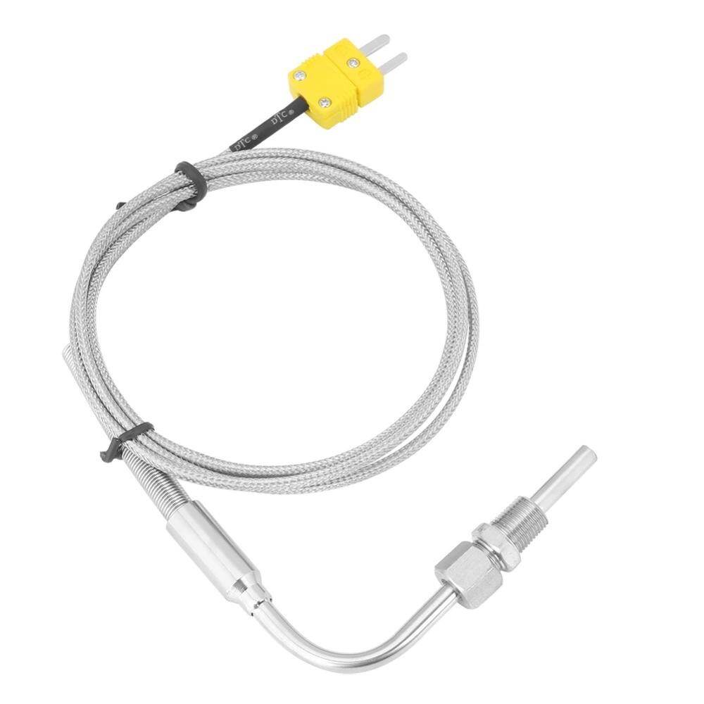 EGT K Type Thermocouple Temperature Controller Tools 0-1250 C Exhaust Gas Temp Sensor Probe Connector with Exposed Tip -