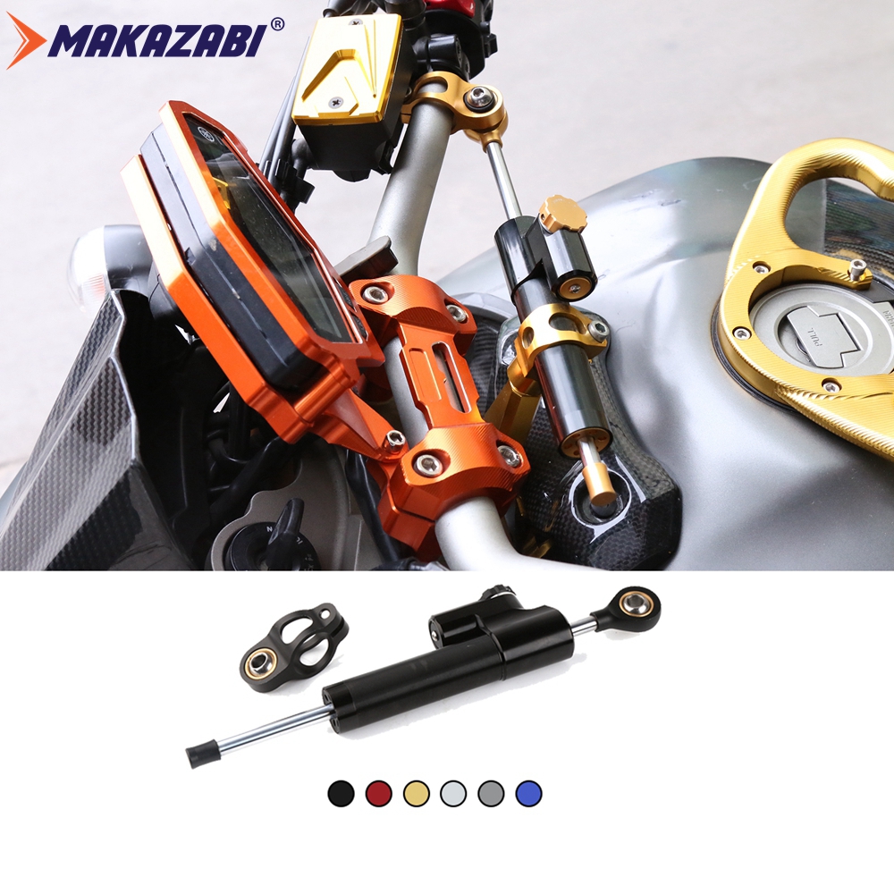 Motorcycle Adjustable Steering Stabilizer Damper Damping Safety Control CNC Aluminum For Yamaha MT10 MT-07 MT07 MT09 YZF-R6 R25 R15 R3 DUCATI Monster 696 796 795 1100 BMW S1000RR Kawasaki ER-6n Z1000 Z900 Z800 Ninja 650 Bajaj pulsar 200ns