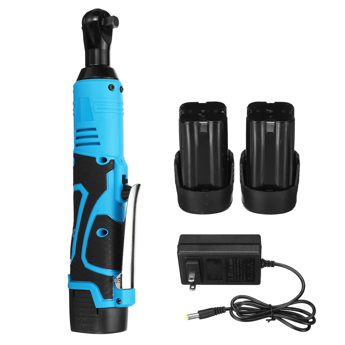 18V 60N.m New 3/8" Cordless Electric Ratchet Wrench Tool -