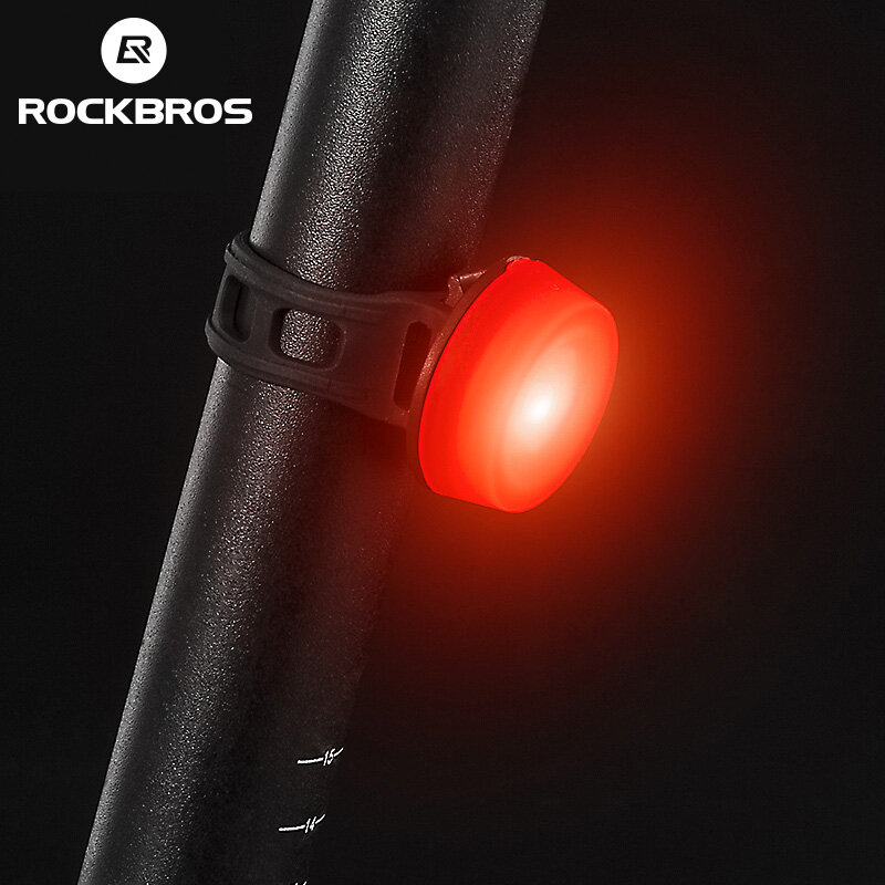 ROCKBROS Bicycle Tail Light Bike Rear Light Taillight Flashlight Night Riding Safety Warning Helmet Lights Cycling accessory