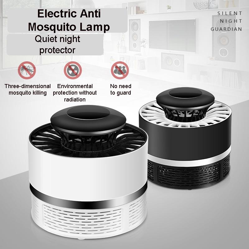 Universal New Serial Bus Photocatalyst Electric Night Anti Mosquito Killer Lamp Trap Mosquito Killer Fly Moth Bug Insect Trap Lamp 60㎡ Applicable Area - white