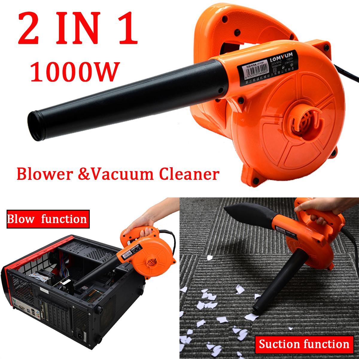 1000W 2IN 1 Hand-Held Electric Air Turbo Blower Dust Vacuum Cleaner Car Computer -