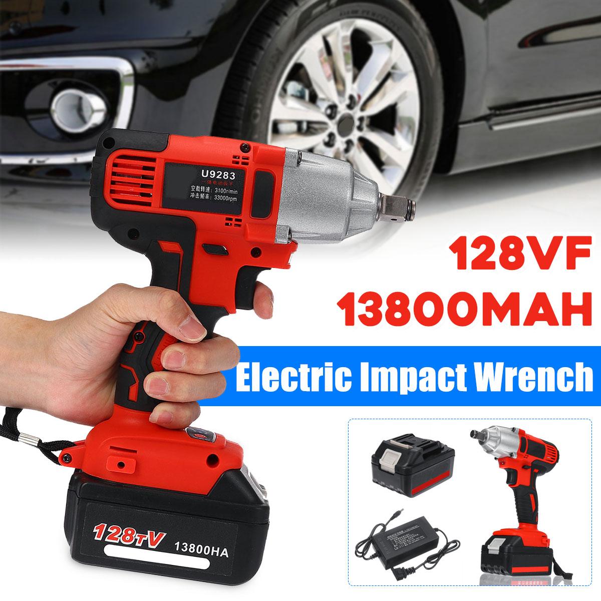 280Nm 13800mAh HOT SELL New Electric Cordless Impact P0wer Wrench Speed Driver Tool 128VF -