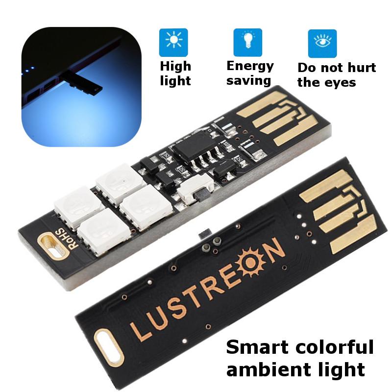 Mini Universal Serial Bus LED Light Lamp RGB For Computer Keyboard PC Laptop Notebook Power Bank -