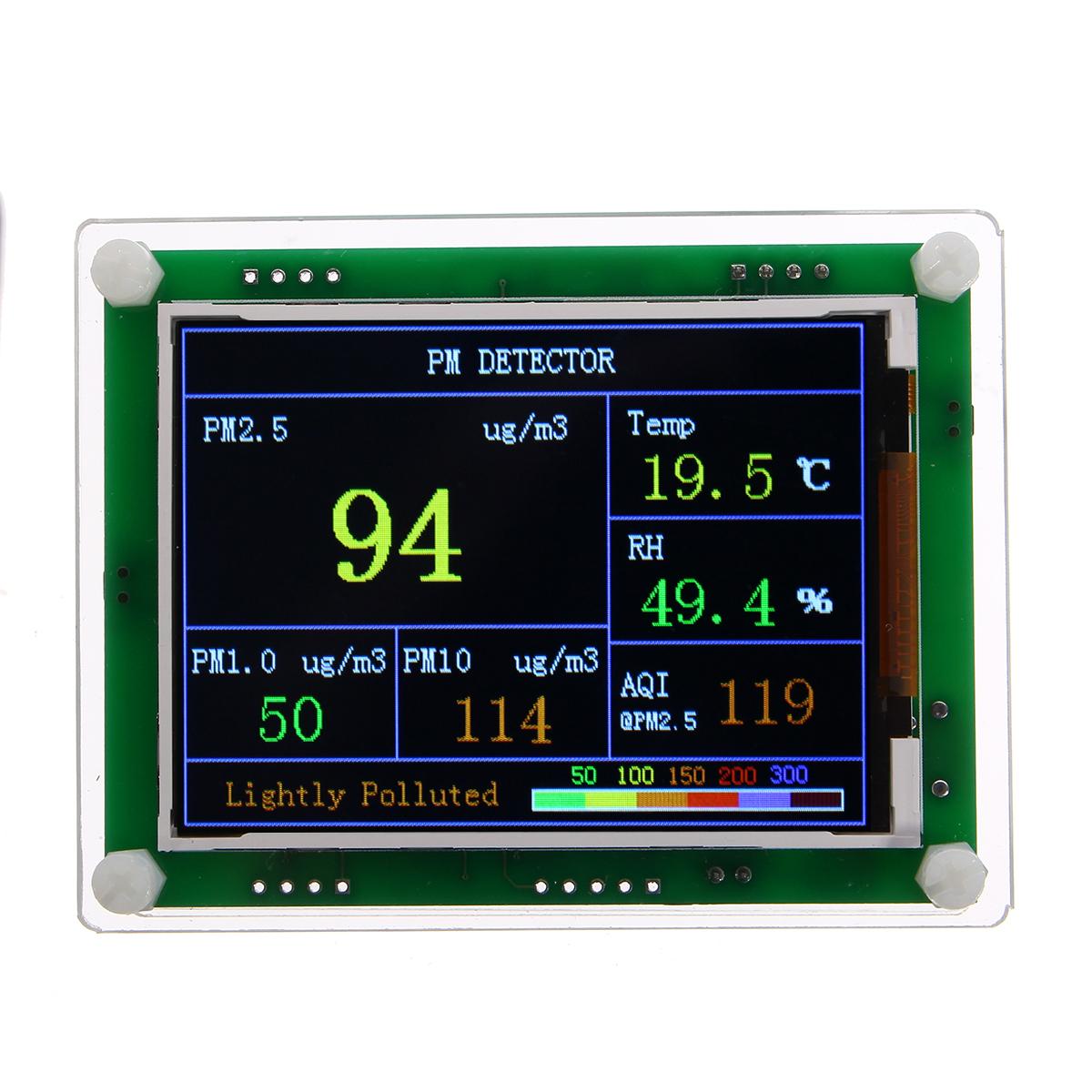 B1 Household New PM2.5 Detector Module Air Quality Dust Sensor TFT LCD Display Monitor -
