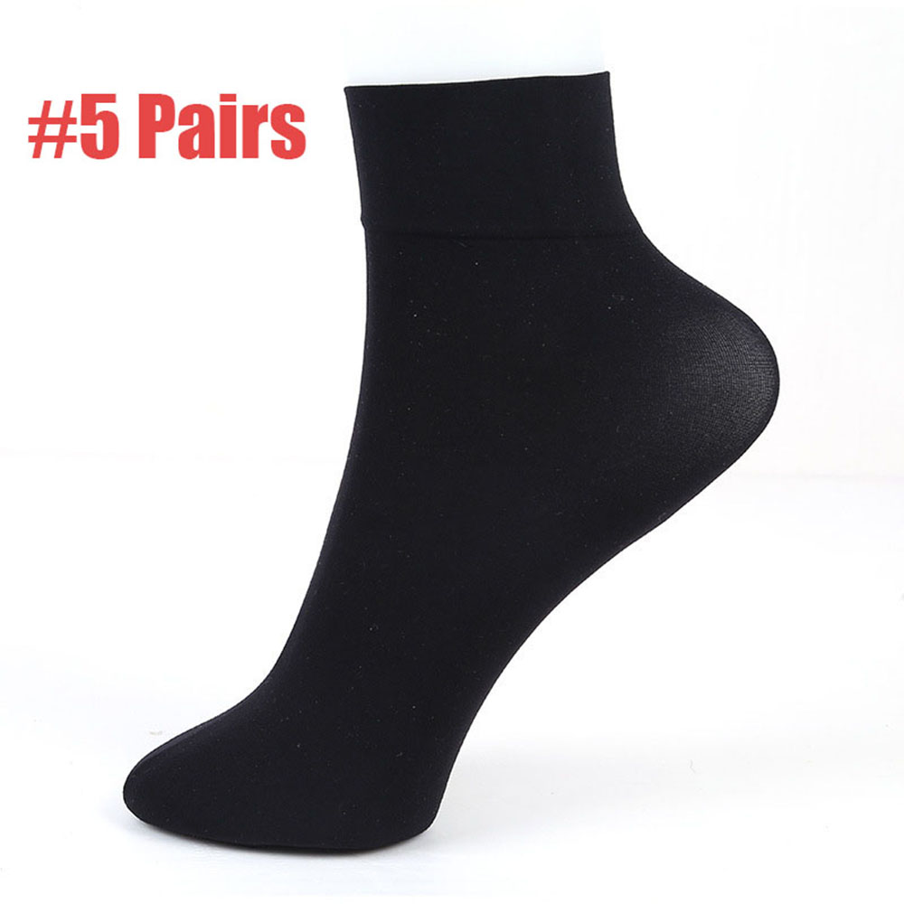 New In stock 5 10Pairs Wide Mouth Nylon Autumn Winter Ankle Soc Short Stockings Low Cut Thick Silk