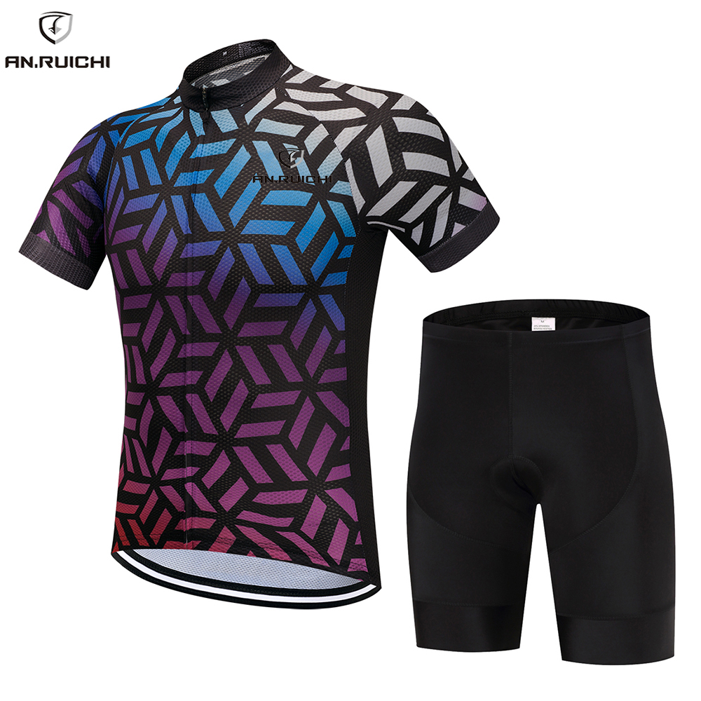 Cycling Clothing Bike jersey Quick Dry Mens Bicycle clothing summer team Cycling Jersey 20D Gel bike shorts set Racing Downhill Jerseys Cycling Jersey Mountain Bike Motorcycle Jerseys Motocross