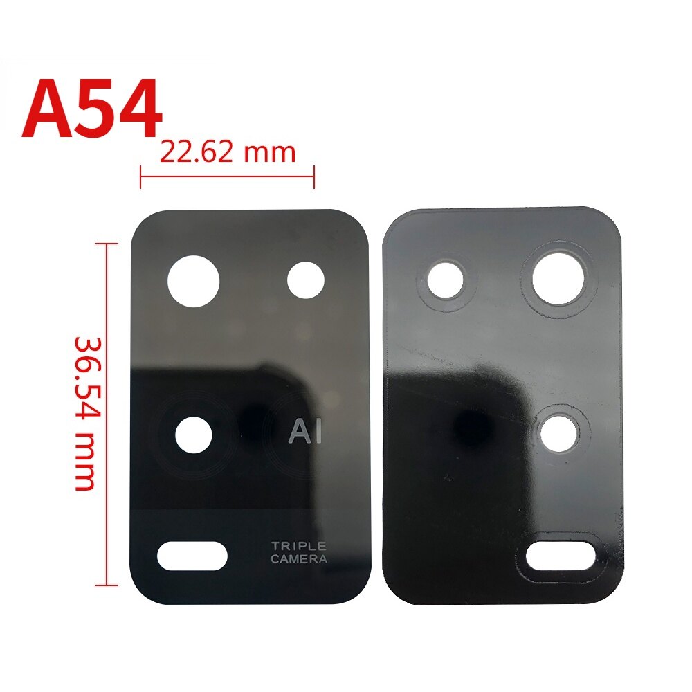 For Oppo A1k A5S A7 A8 A9 A15 A15s A16 A35 A52 A53 A54 A74 A93 F9 F11 Pro Rear Back Camera Glass Lens With Ahesive
