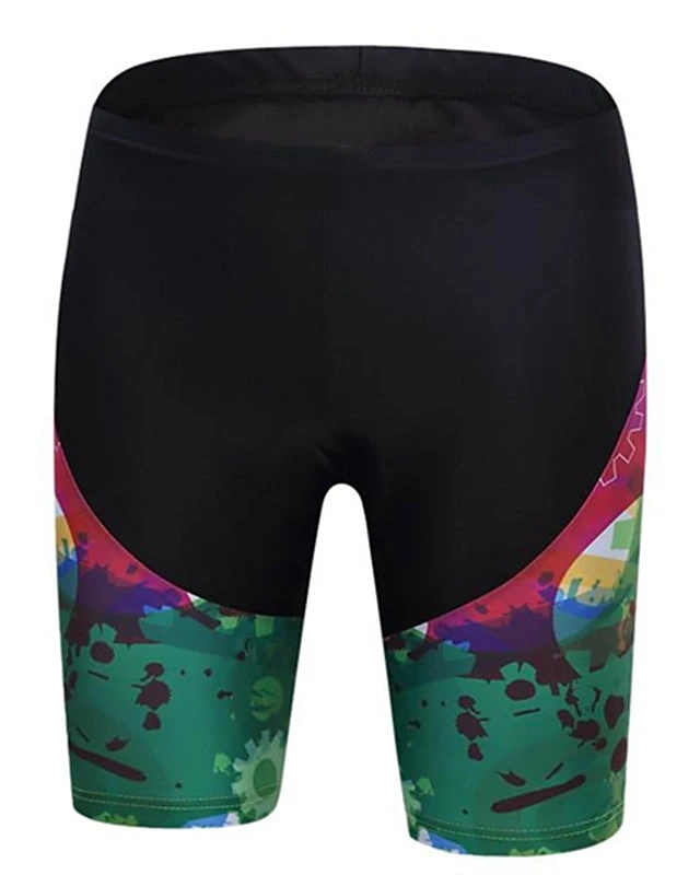 Cycling Shorts Bike Shorts Padded Shorts / Chamois Pants Breathable 3D Pad Quick Dry Sports Novelty Gear Black / Green Mountain Bike MTB Road Bike Cycling Clothing Apparel Bike Wear