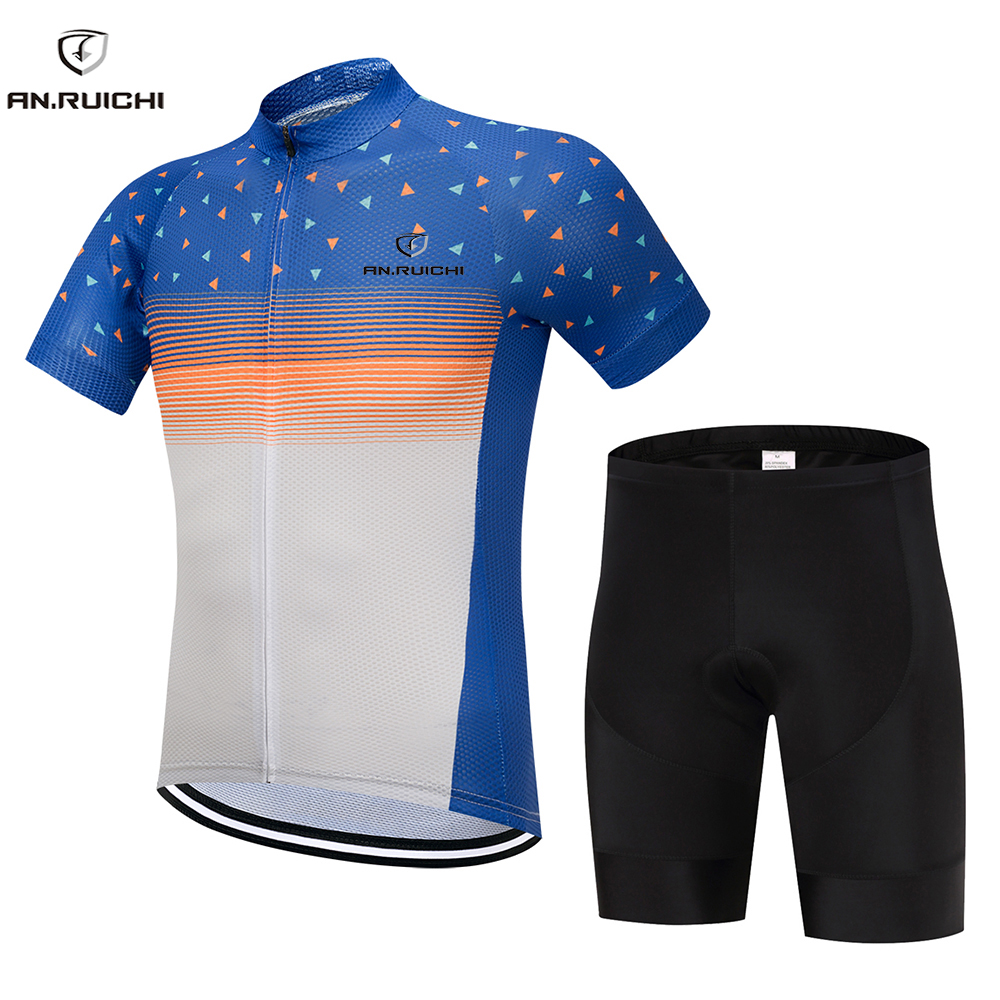 Mens Bicycle Summer Pro Cycling Jerseys 20D Gel Pad Bike Shorts Racing Downhill Jerseys Cycling Jersey Mountain Bike Motorcycle Jerseys Motocross Sportwear Clothing Cycling Bicycle Outdoor Long Sleeves