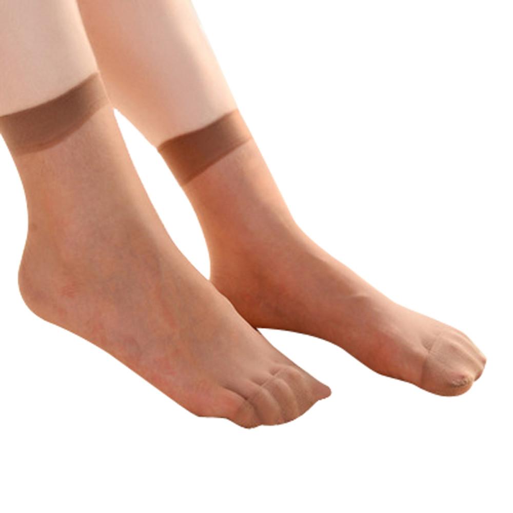 New 10 Pairs Ultra Thin Elastic Silk Girl Short Stockings Ankle Low Cut Compression Soc for Women