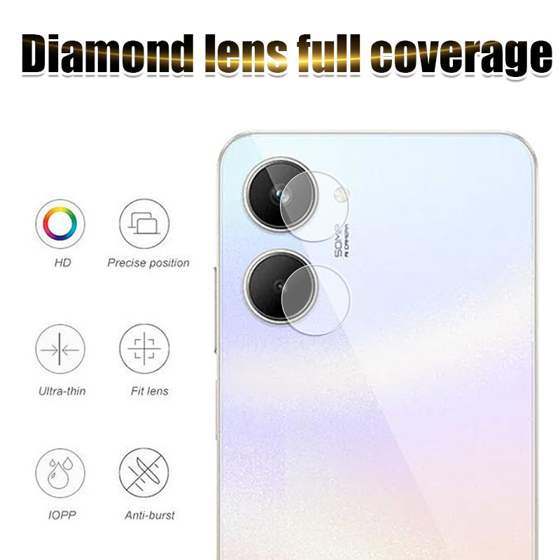 Camera Lens Protector Film Realme C67 C65 C63 C61 C51 C53 C55 C35 C33 C30 C30s C25 C25s C21y C25y C11 2021 C15 C12 C21 C20 C17 Full Cover Clear Glass