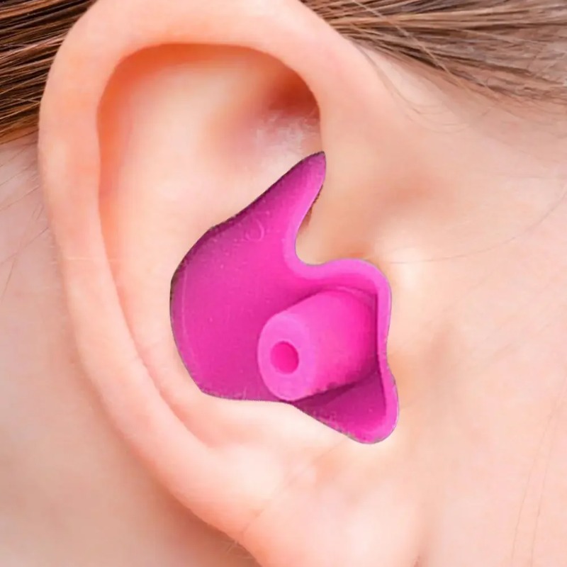 New 1 Pair Waterproof Soft Earplugs Silicone Portable Ear Plugs Swimming Accessories Durable Earplugs Classic Delicate Texture