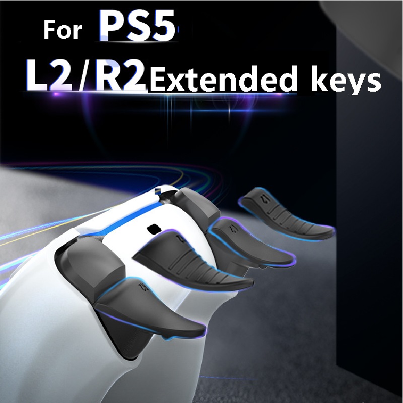 New For PS5 Controller 2.0 Joystick Extension Keys L2 R2 Extension Keys For P5 Gamepad Trigger Keys Non-slip Extension Keys