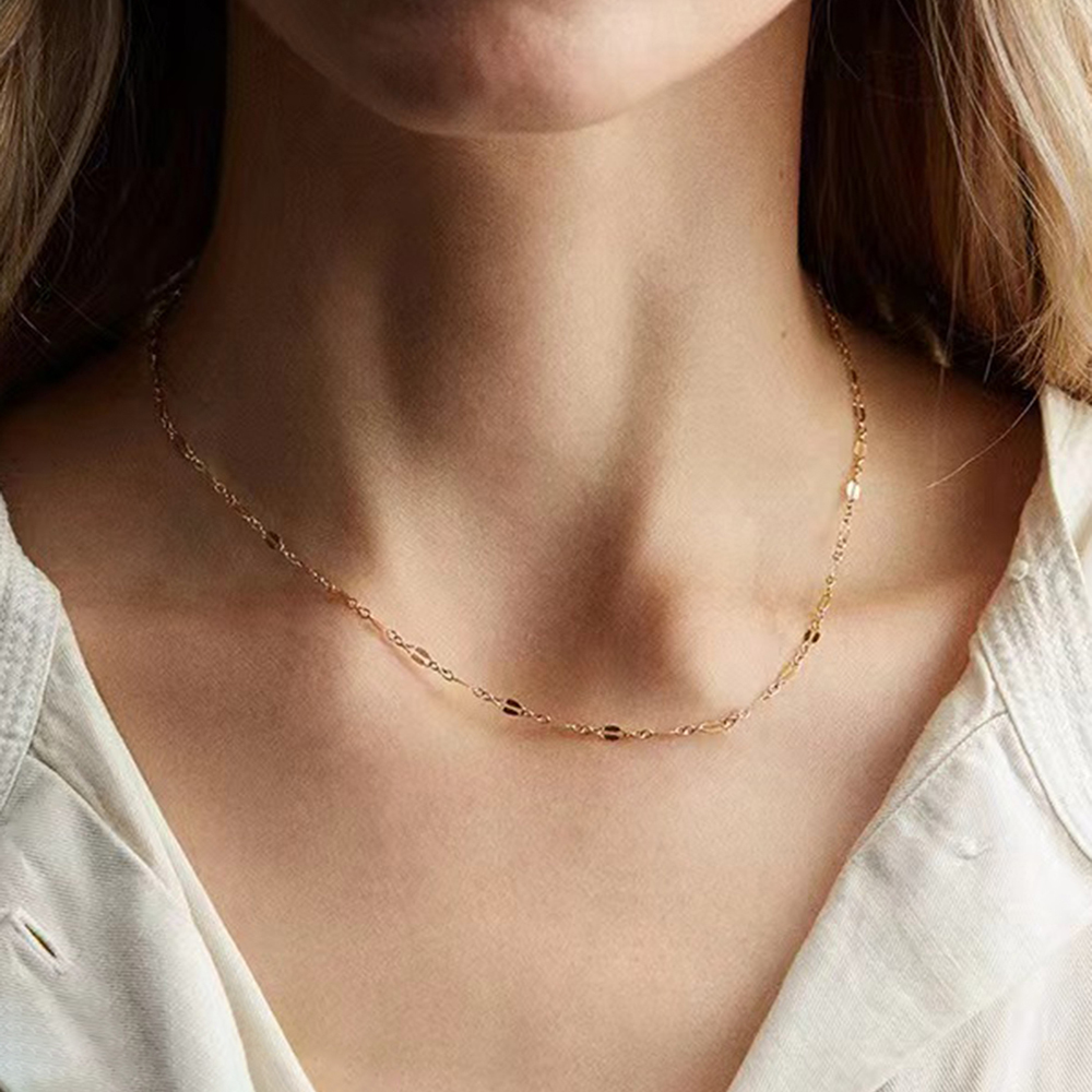 Stainless Steel Necklaces Simple Luxury Minimalist Compact Design Necklaces For Women Jewelry Luxurious Banquet Fashion