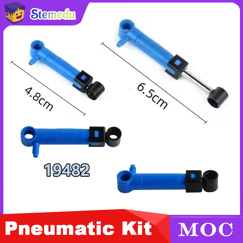 MOC Pneumatic Air Pump Kit - 1/3/5PCS Building Block Technical Parts Compatible Parts 19482 for DIY Car & STEM Projects