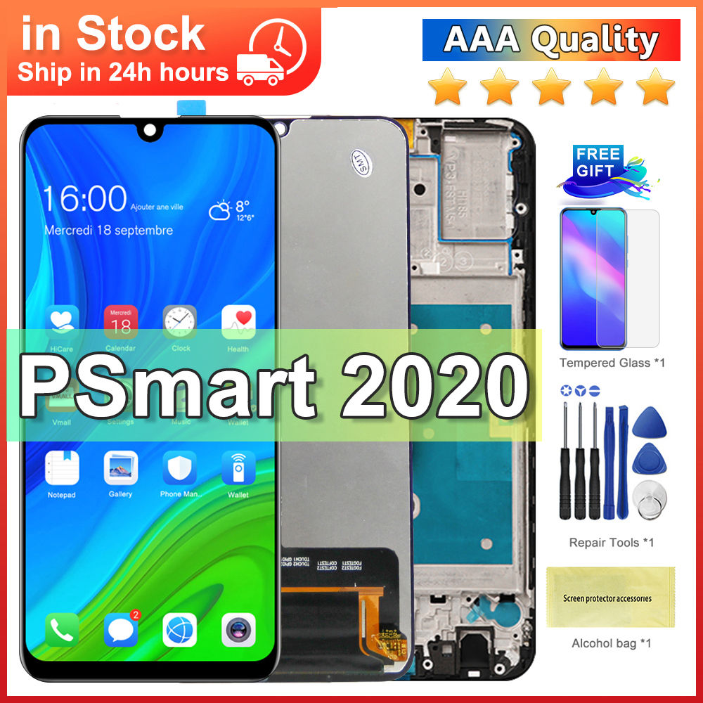 For P Smart 2019 6.21''For AMOLED POT-LX1 LX1AF LX2J LX3 LX1A LCD Display Touch Screen Digitizer Assembly Replacement