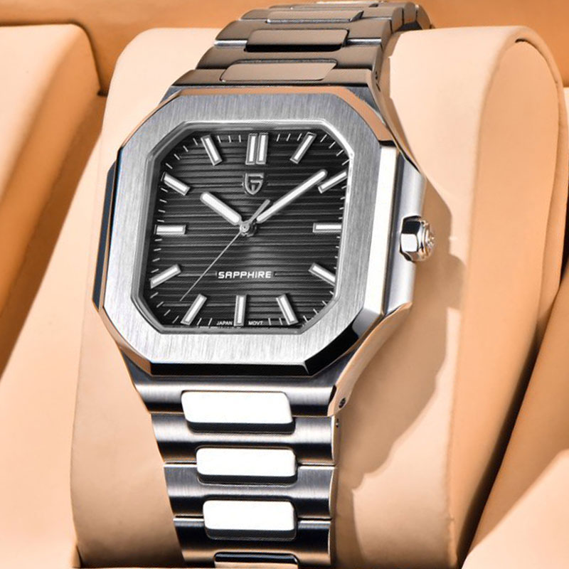 PAGANI DESIGN New YS019 Mens Watch Stainless Steel Waterproof Quartz Watch Top Brand Japan VH31 Movement 37mm Watch for Men nike ja 3