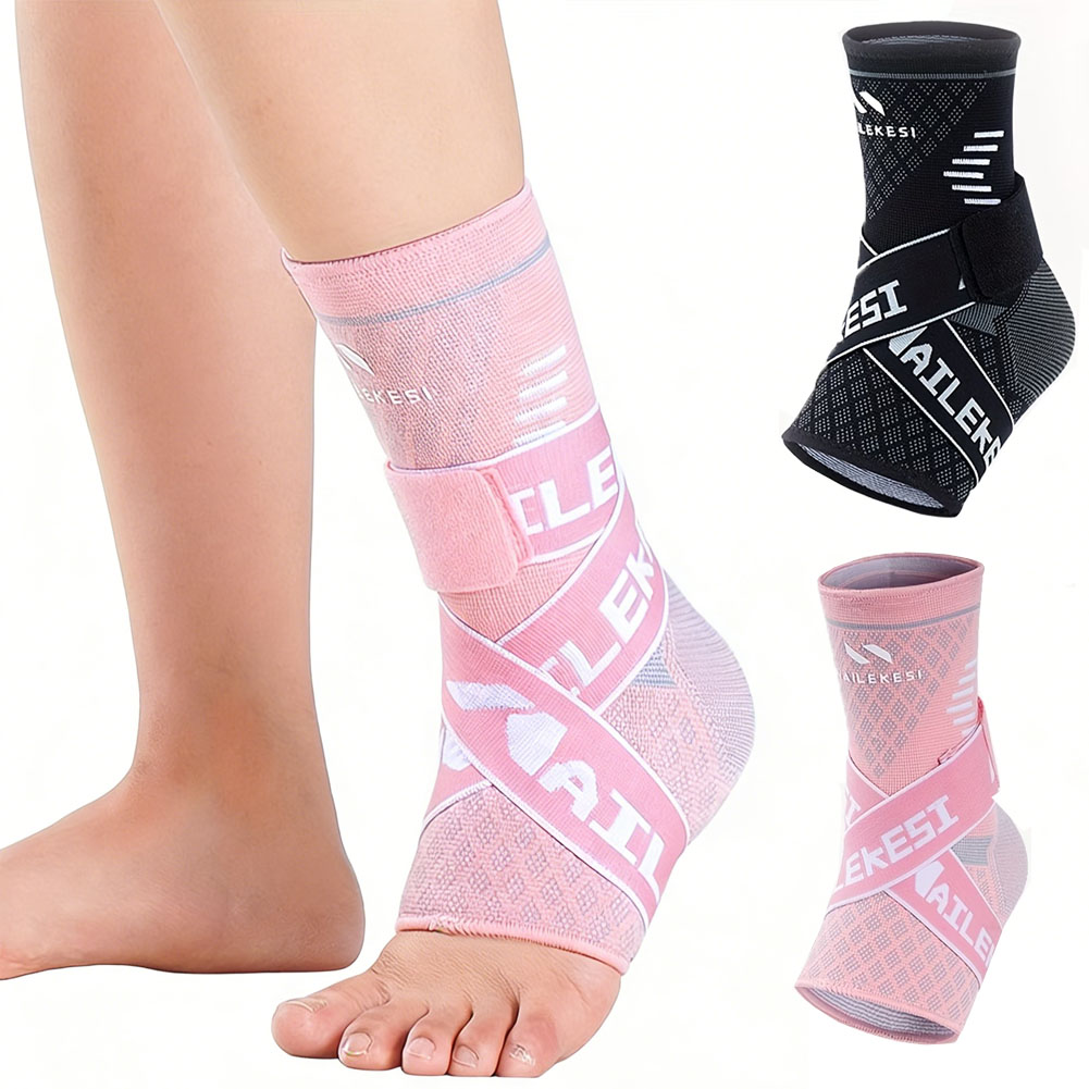 1Pcs Men'S And Women'S Breathable Ankle Support Straps, High-Elastic Ankle Supports,And Wrapped Ankle Socks