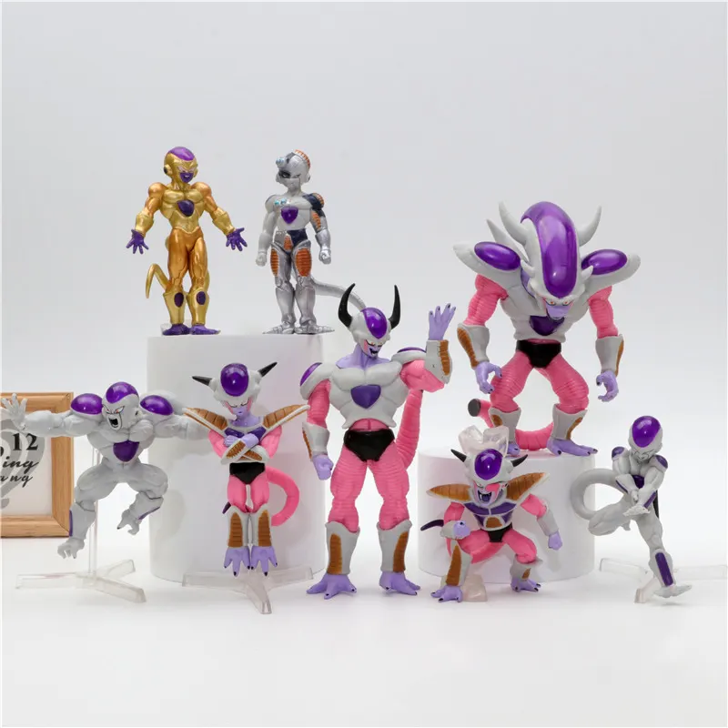 8-12CM Dragon Ball Z Frieza Anime Figure Toys Mange Freezer Action Figurines Pvc Statue Model Dolls Decoration For Kids