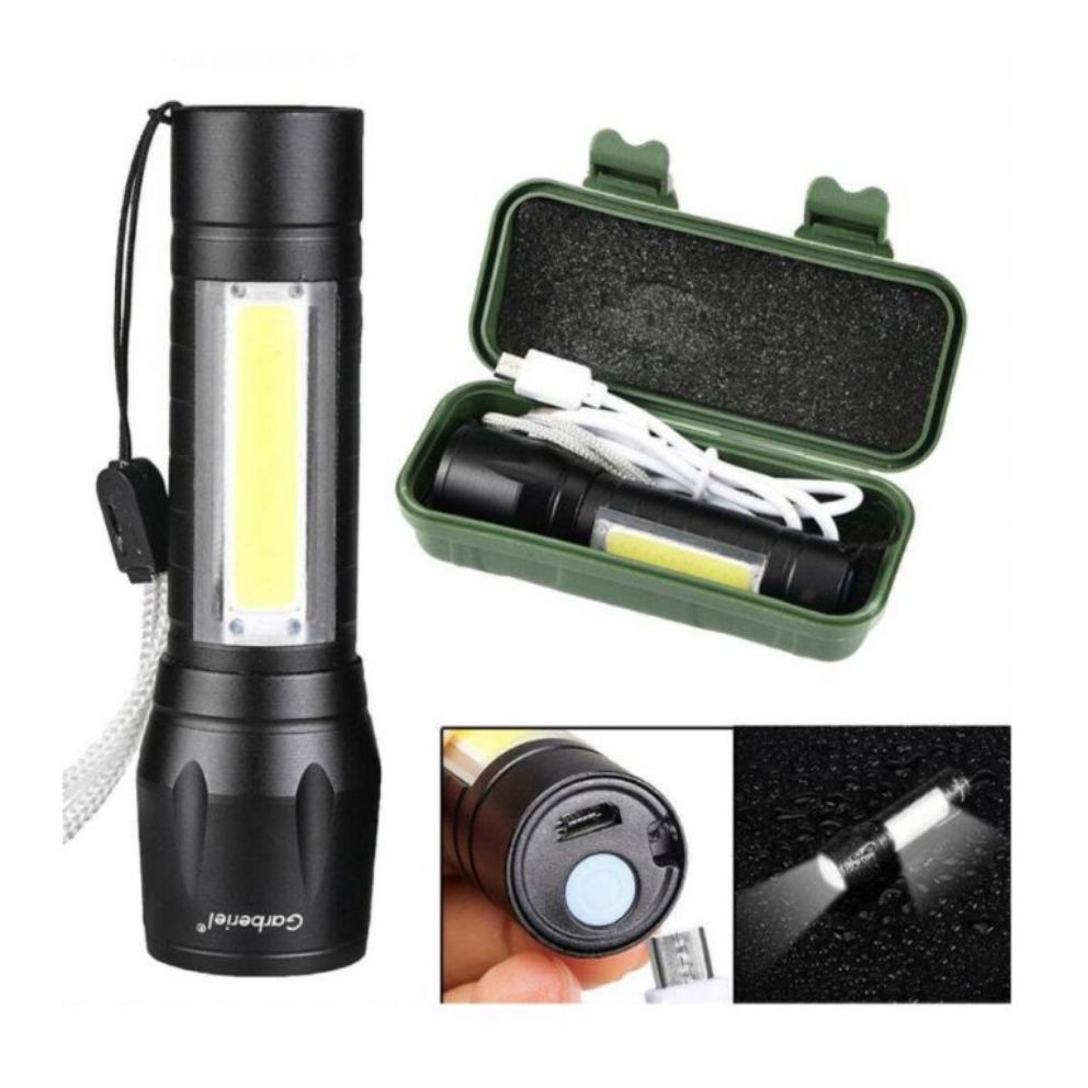 Mini LED Rechargeable Tatical Flashlight Powerful Torch For Pocket Friendly Travel And Use