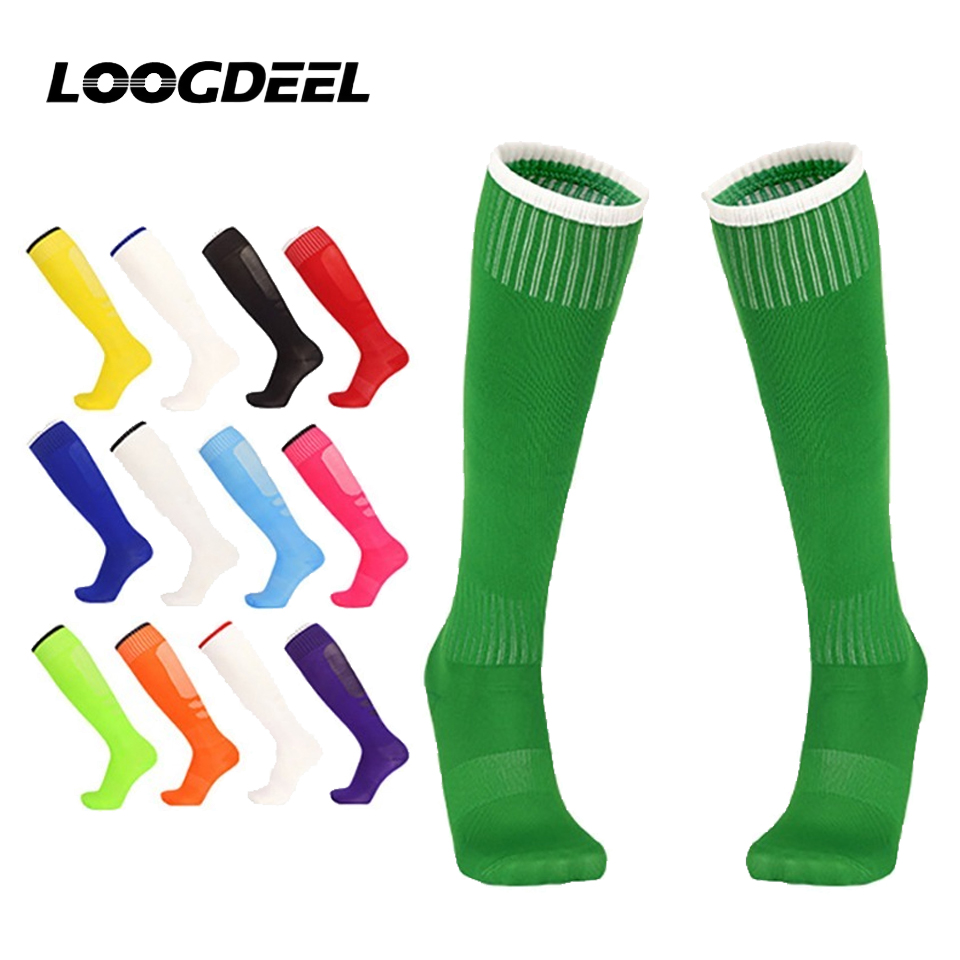 1 Pair Football Sports Socks Long Knee Cotton Spandex Kids Legging Stockings Soccer Baseball Ankle Adults Children Socks
