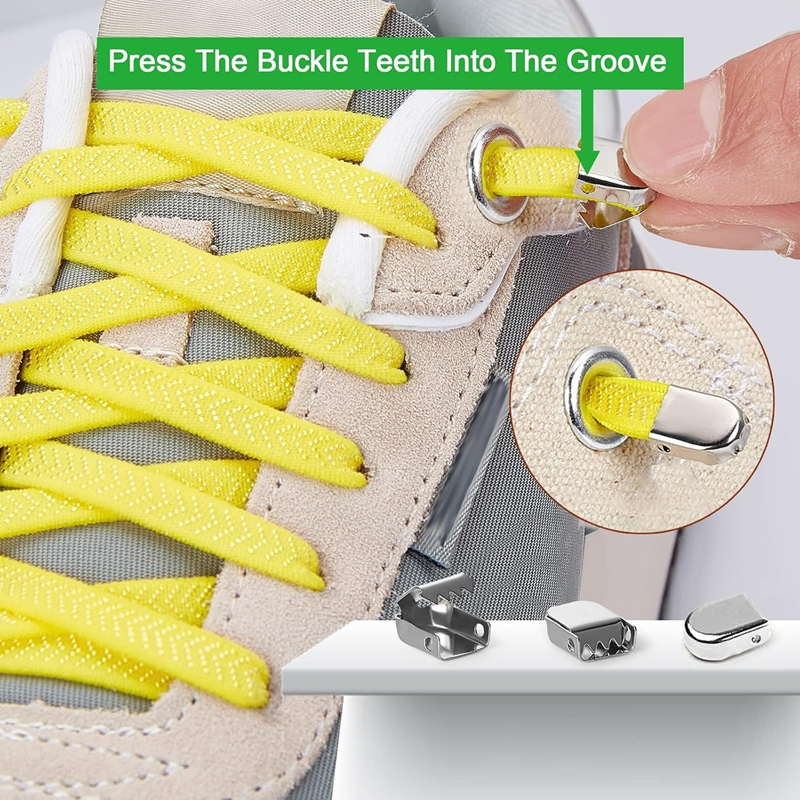 1 Pair/2 Pair New Diamond Cross Locks for Sneakers - No-Tie Elastic Shoelaces with Shoe Laces for Kids & Adults