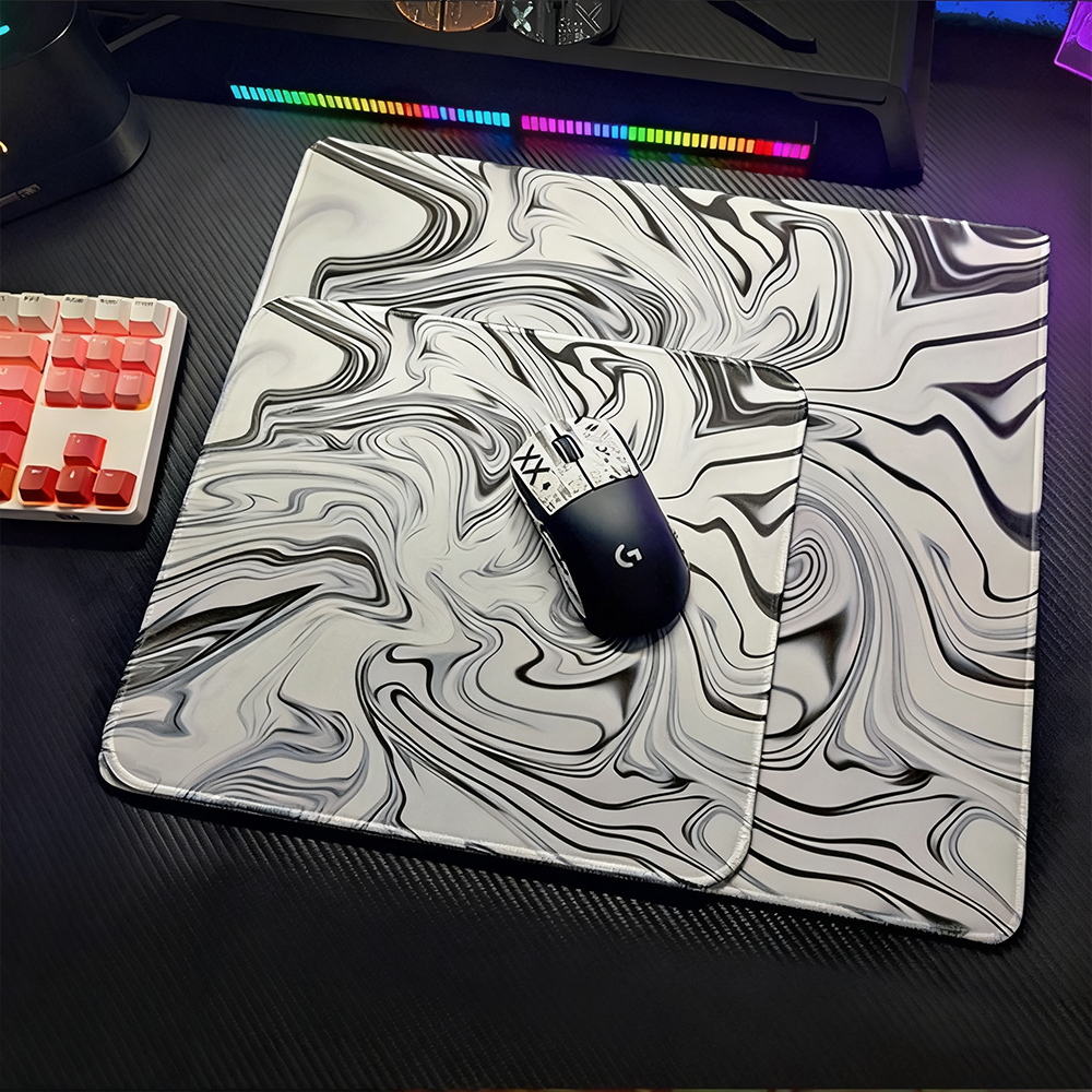 Pink Art Gaming Mouse Pad Kawaii Desk Mat Non-Slip Keyboard Pad Smooth Table Mat for Gamer PC Laptop Computer Accessories