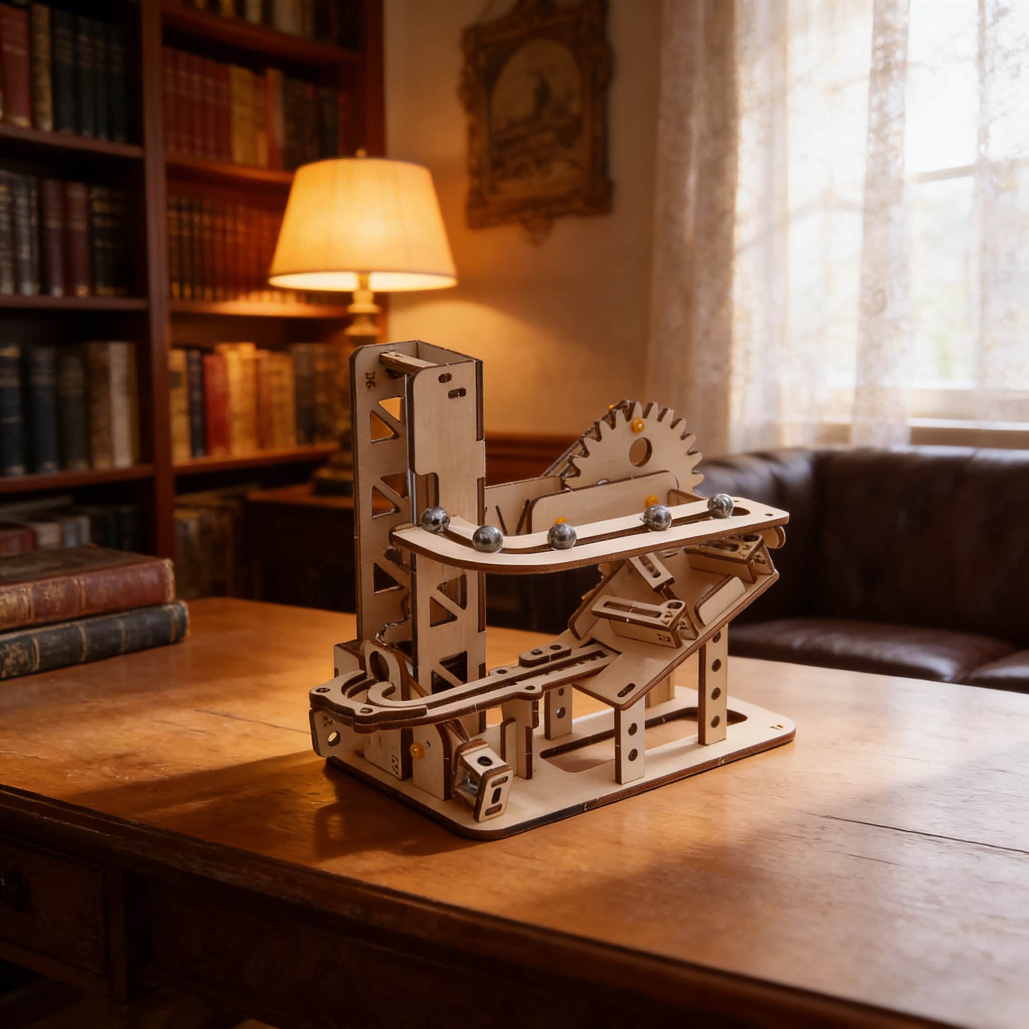 DIY Wooden Slide, 3D Wooden Puzzle Model Slide, Educational and Intellectually Stimulating