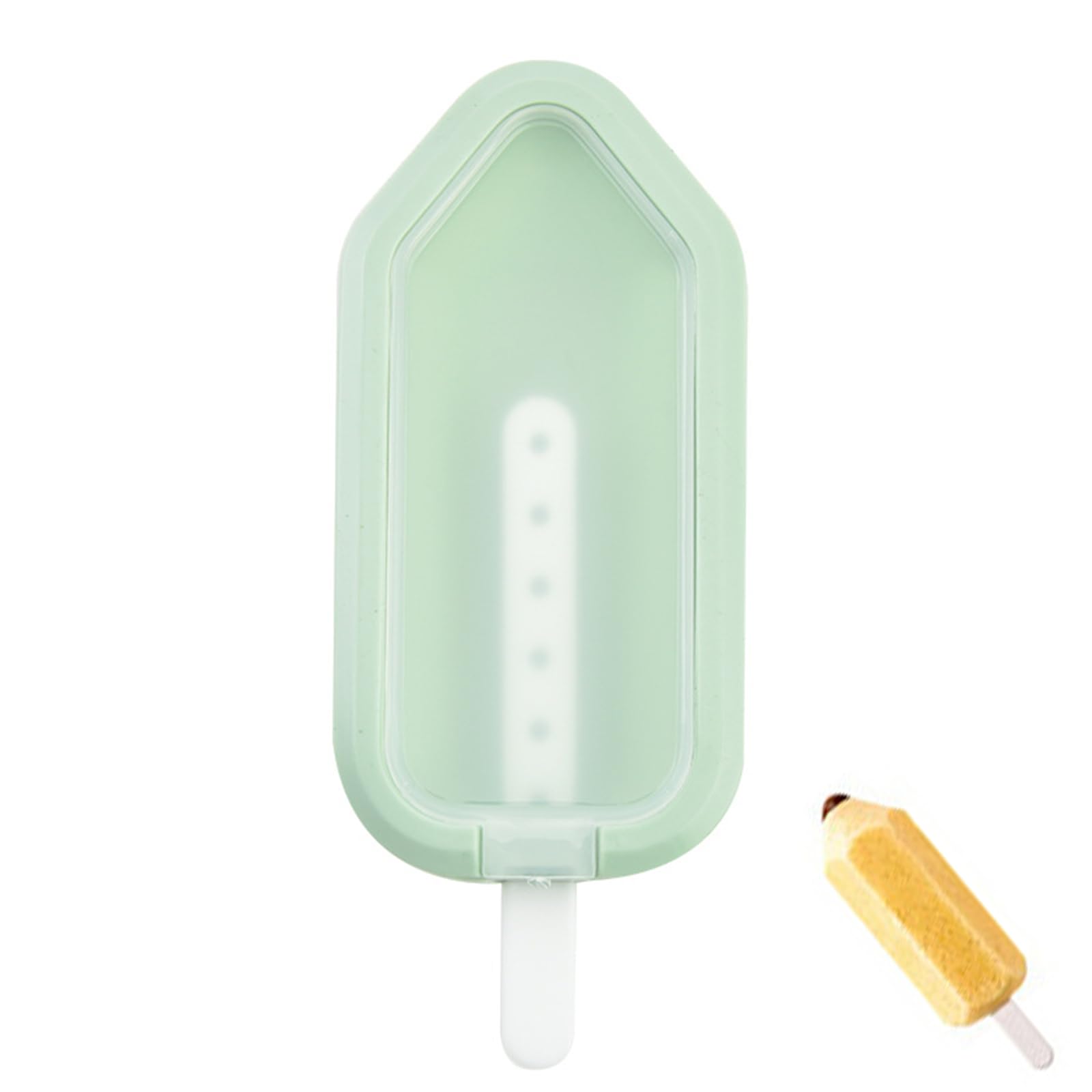 Silicone Ice Lolly Moulds, Reusable Popsicle Moulds for Homemade Ice Lollies Chocolate Bars BPA Free Food Grade Mold In