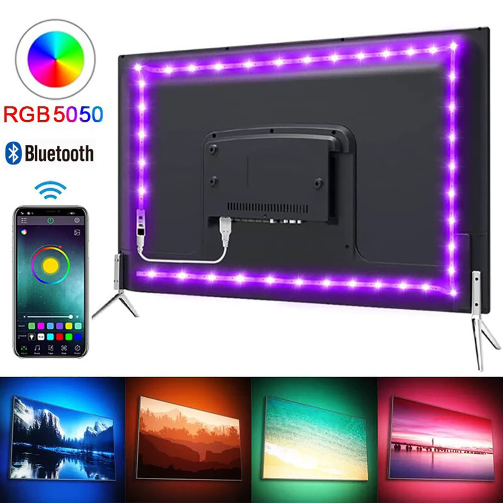 Smart Wifi LED Light Strip RGB 5050 Led Tape for Home Party Decor, TV backlight, Compatiable with Alexa Home