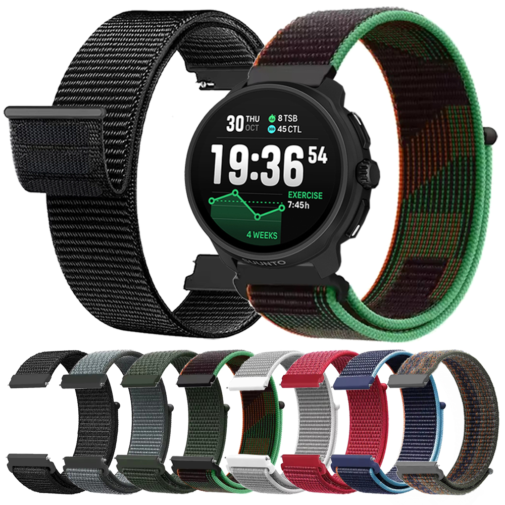 20mm 22mm Nylon Loop Strap For SUUNTO OCEAN/VERTICAL/RACE Smart Watch Band Replace For SUUNTO 9 5 PEAK Pro / 3 Fitness Correa