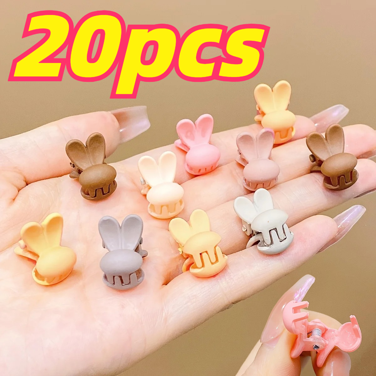 20PCS/Set Cute Hair Claws Small Size Mini Hairpin Hair Clips for Girls Korean Side Clip Bangs Clip Women Sweet Hair Accessories