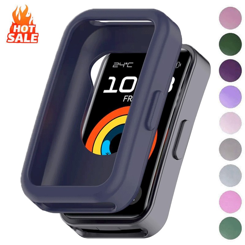 Soft TPU Case Cover For Huawei band 8 9 10 Candy Color Slim Smart Watch Screen Protector Bumper Cases for Huawei Band 10 9 8NFC