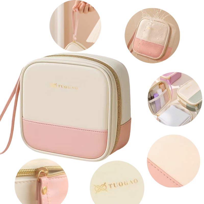 Travel Cosmetic Bag, Portable Mini Waterproof Cosmetic Lipstick Storage Bag, Multifunctional Clutch Bag