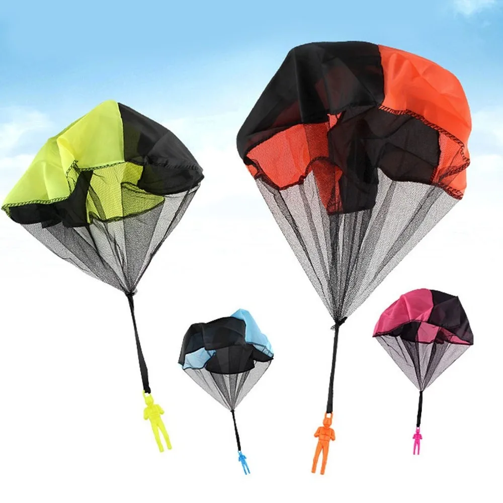 Funny Gift Figure Soldier Fun Sports Game Play Game Fly Parachute Sport Educational Hand Throwing Parachute Outdoor